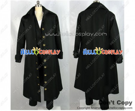 One Piece Cosplay Red Haired Shanks Black Costume