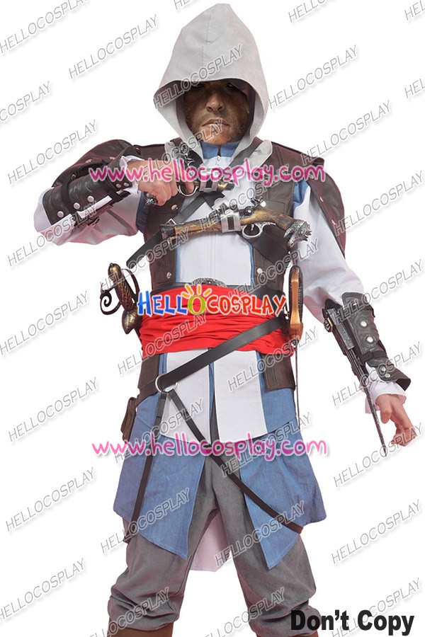 Assassins Creed IV Black Flag Cosplay Edward James Kenway Costume