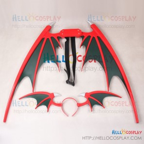 Darkstalkers The Night Warriors Cosplay Lilith Aensland Wing Headwear Prop