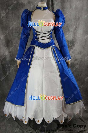 Fate Stay Night Fate Zero Cosplay Saber Dress Costume