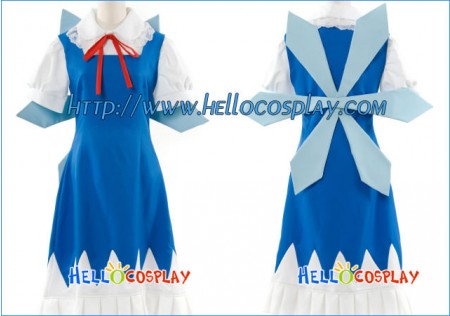 Touhou Project Cosplay Cirno Dress