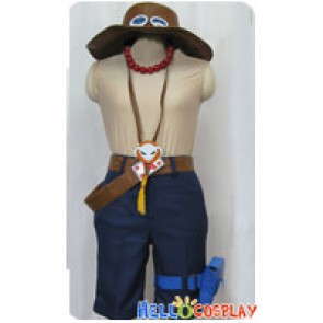 One Piece Cosplay Portgas D Ace Costume Full Set