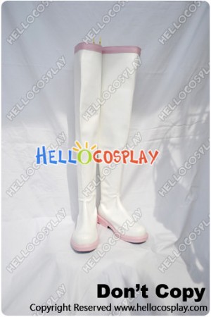 Vocaloid 2Cosplay Sakura Hatsune Miku White And Pink Boots