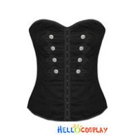 Black My Chemical Romance Emo Goth Military Corset Vest