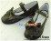 Matt Brown Bow Straps Ruffle Chunky Princess Lolita Shoes