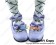 Matt Purple Low Heels Bows New Chunky Sweet Lolita Shoes