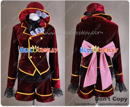 Black Butler Cosplay Ciel Phantomhive Dark Red Costume