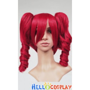 Vocaloid 2 Cosplay Kasane Teto Red Curly Wig