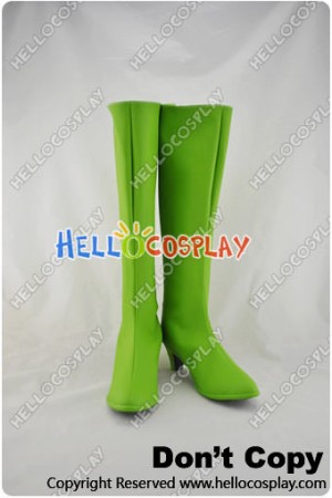 One Piece Cosplay Shoes Nico Robin Boots Green