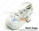 White Three Bows Straps Chunky Princess Lolita Shoes