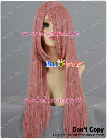 Dark Pink Straight Long Cosplay Wig 70cm