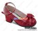 Wine Red Ruffle Bow Contract Chunky Sweet Lolita Shoes