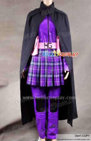 Kick-Ass Hit Girl Purple Leather Cosplay Costume