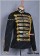 Michael Jackson Military Prince Black Costume Gold Stripe Jacket