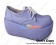 Punk Lolita Shoes Platform Purple Zipper Lacing White Shoelace