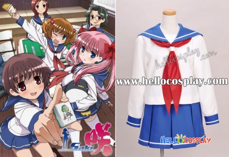 Saki Cosplay School Girl Uniform