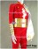 Captain M Cosplay Red Jumpsuit White Cape Costume