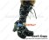 Black Long Lace Leg Straps Chunky Princess Lolita Shoes