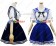 Angel Feather Cosplay Navy Strap Sailor Suit Costume Blue