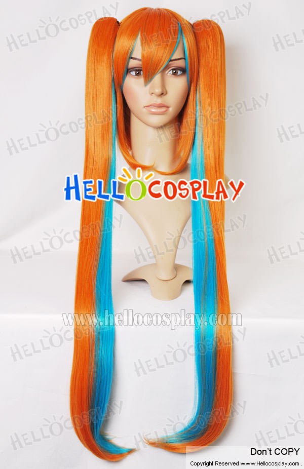 orange cosplay wig