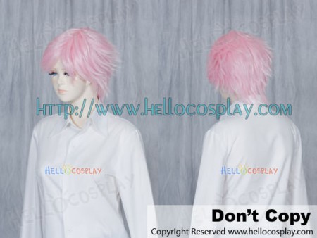 Light Pink Cosplay Short Layer Wig