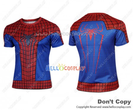 Spider Man Peter Parker The Amazing Cosplay Costume T Shirt