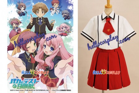 Baka to Test to Shokanju Cosplay Girl Summer Uniform