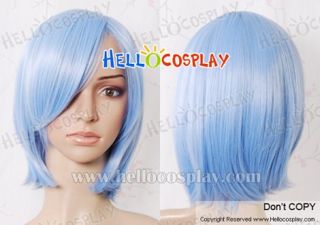 Blue 008 Short Cosplay Wig