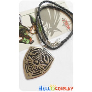 The Legend Of Zelda Cosplay Iceman Shield Necklace Leather Rope