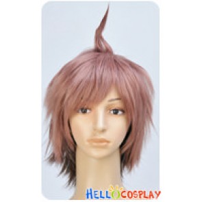 Danganronpa Dangan Ronpa Cosplay Makoto Naegi Light Brown Wig