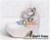Matt White Three Straps Chunky Punk Lolita Shoes