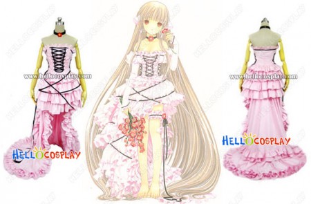 Chobits Cosplay Chi Pink Dress