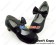 Black IW Charlotte Bow Strap Chunky Sweet Lolita Shoes