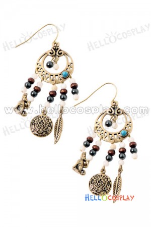 Twilight New Moon Quileute Hoop Dangle Earrings