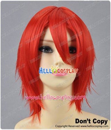 Red Short Layered Cosplay Wig