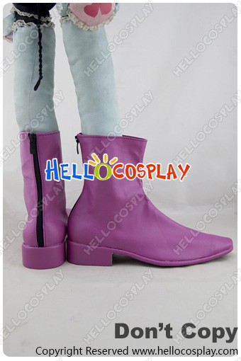purple short boots