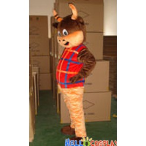 Cartoon Bull Mascot Costume