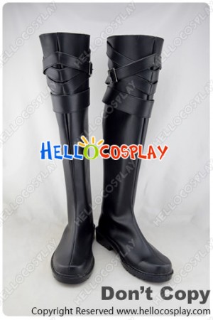 Karneval Cosplay Shoes Tsukitachi Black Long Boots
