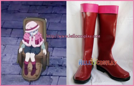 Tegami Bachi Sylvette Suede Cosplay Boots