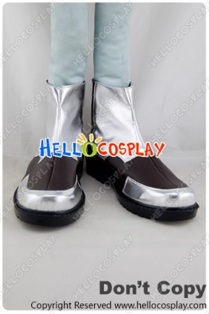 BlazBlue Cosplay Hazama Silver Brown Shoes