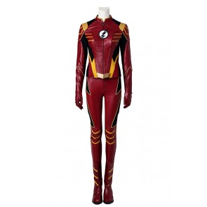 The Flash Season 3 Jesse Quick Cosplay Costume Uniform