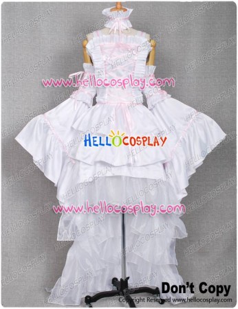 Chobits Cosplay Costume Chi White Dress