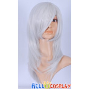 Silver White Cosplay Wavy Wig