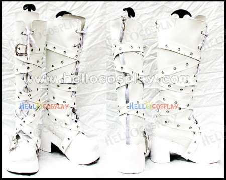 Hellocosplay Classical White Long Boot