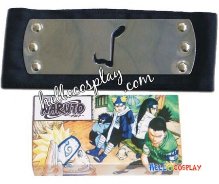 Naruto Cosplay Ninja Otogakure Black HeadBand