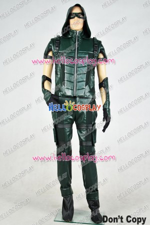 Green Arrow Season 4 Oliver Queen Cosplay Costume Combat Uniform