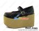 Black Wood Soles NaNa Strap Platform Punk Lolita Shoes