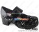 Princess Lolita Shoes Matte Black Wide Ankle Strap Lace Bow