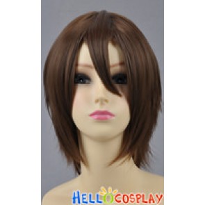 Brown Gold Short Layered Cosplay Wig