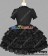 Gothic Lolita Punk Princess Sleeves Gorgeous Black Dress